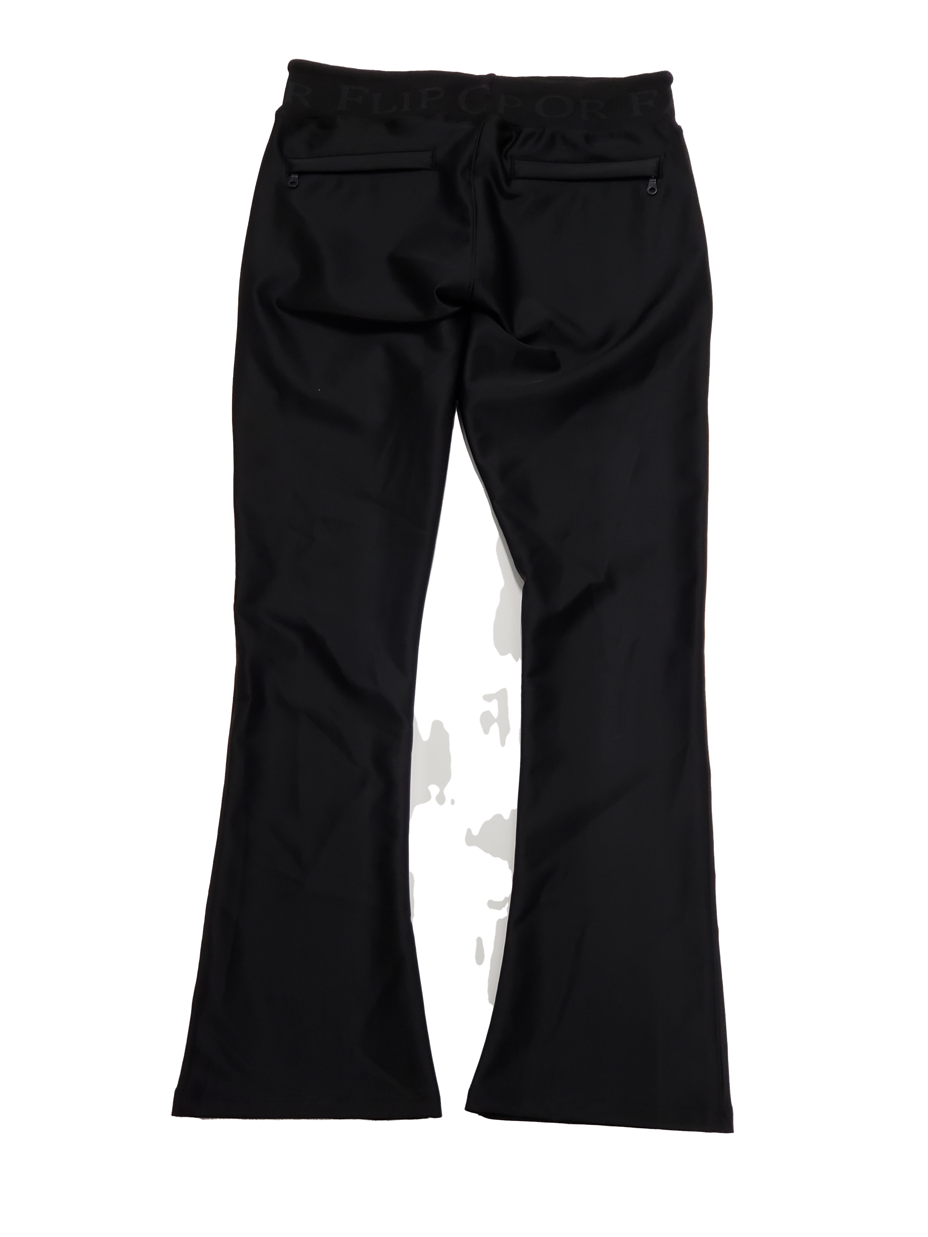 Flip Or Fall Off Black Stacked Sweatpants
