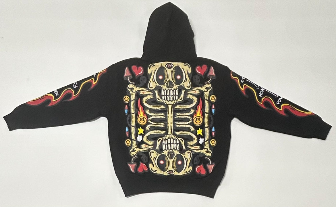 Flip Or Fall Off RISK MONEY POWER Hoodie