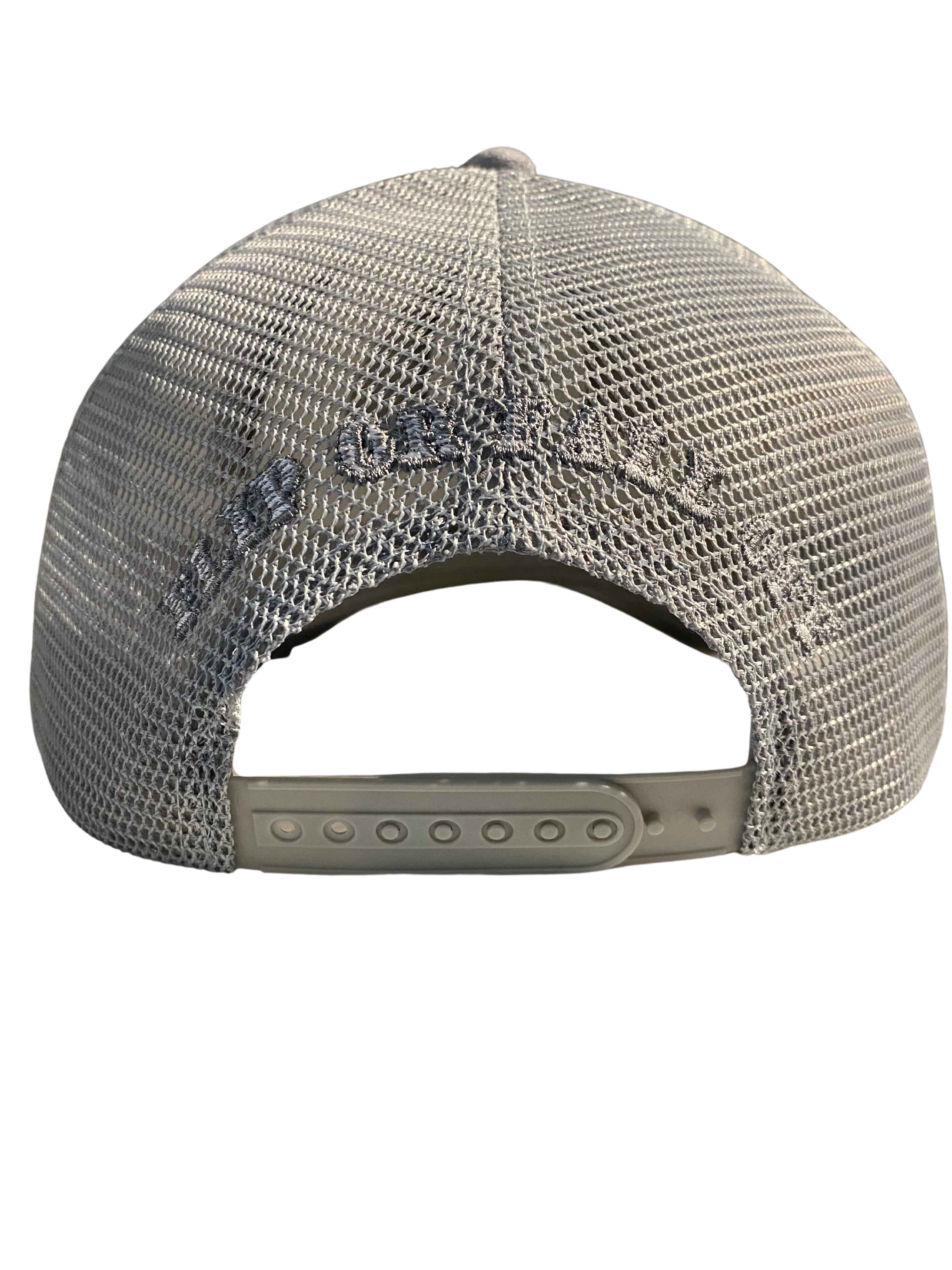 Flip Or Fall Off Grey On Grey Suede Trucker Hat