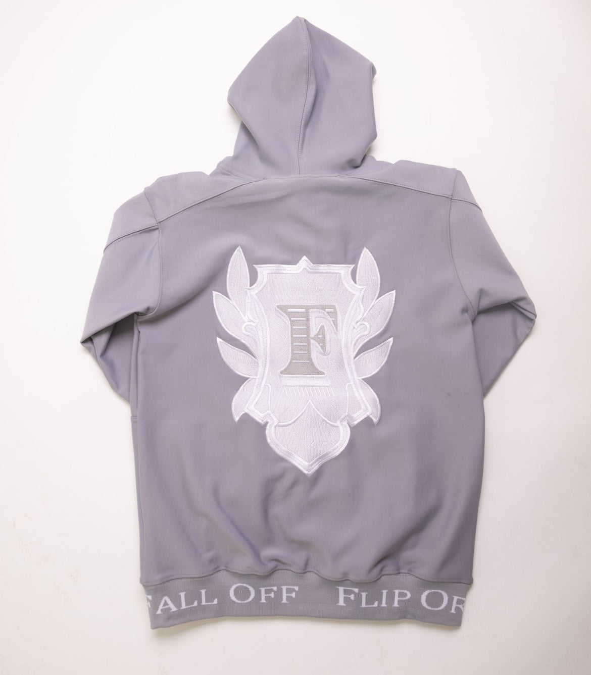 Flip Or Fall Off Grey Stacked Sweatsuit