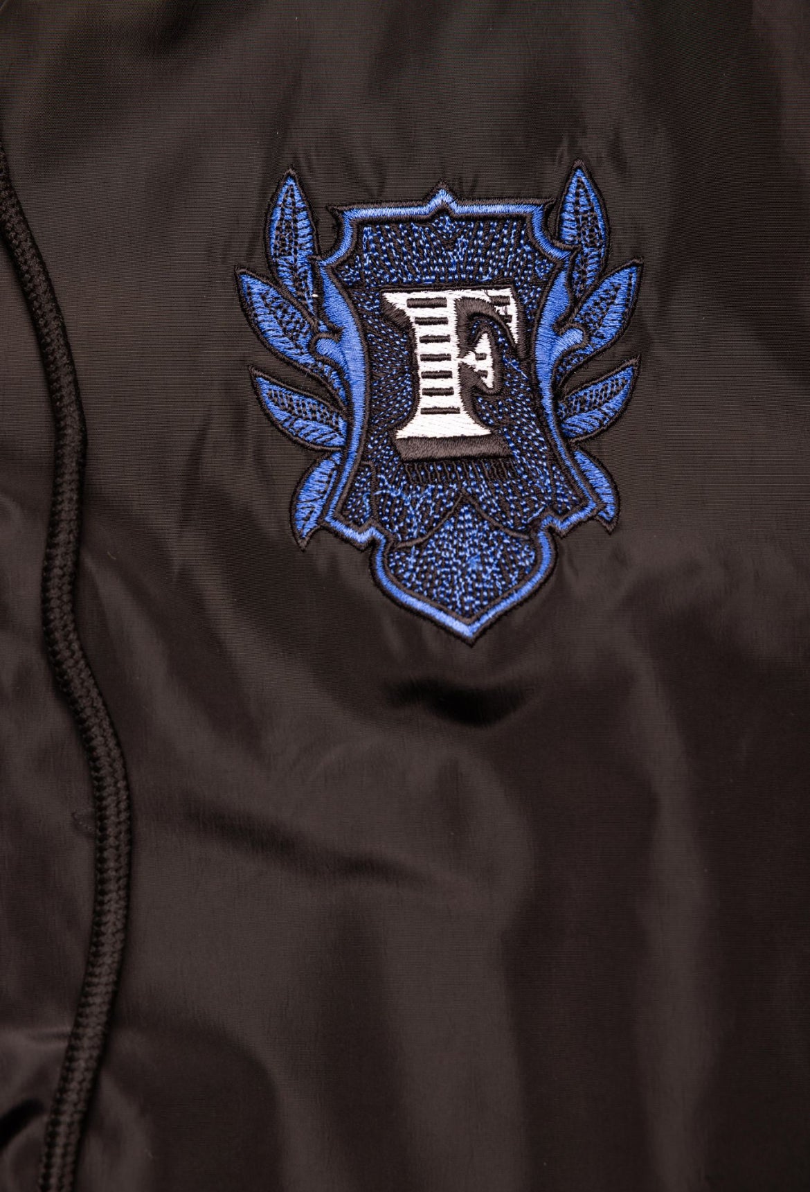 Flip Or Fall Off Black & Blue Wind Breaker with Hood