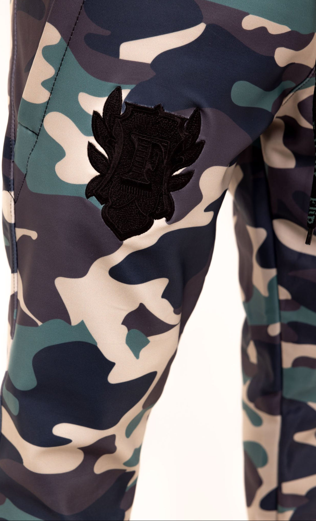 Flip Or Fall Off Camo Stacked Sweatpants